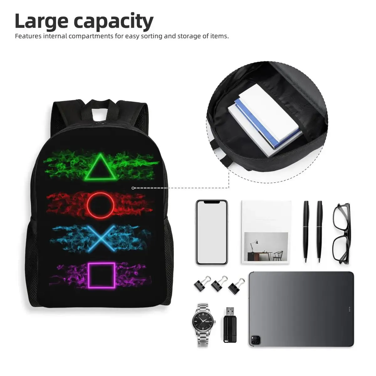 Waterproof PlayStation Backpack for Gamers