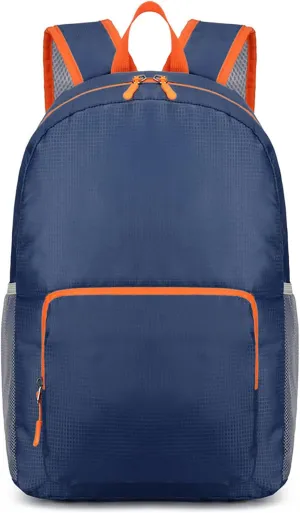 Waterproof Ultralight Foldable Backpack for Outdoor Travel & Camping, 16-Inch Packable Daypack (Blue)