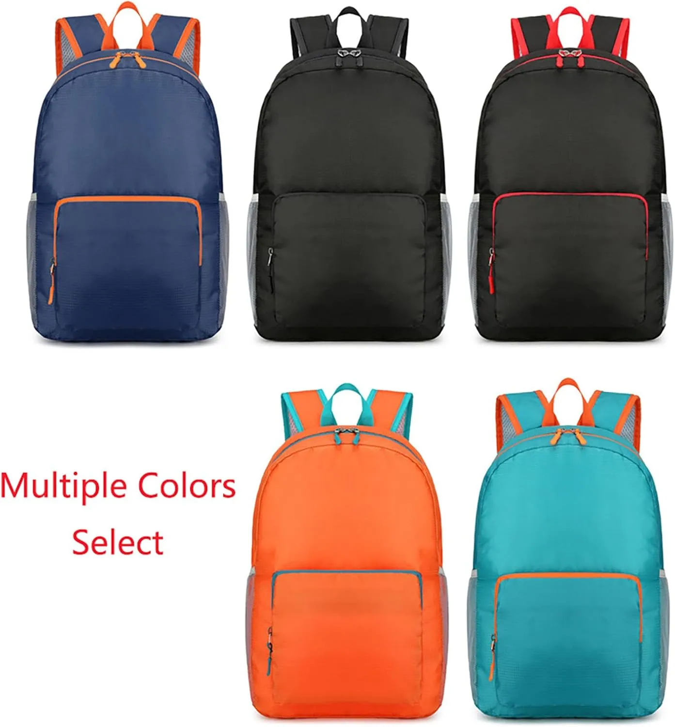 Waterproof Ultralight Foldable Backpack for Outdoor Travel & Camping, 16-Inch Packable Daypack (Blue)
