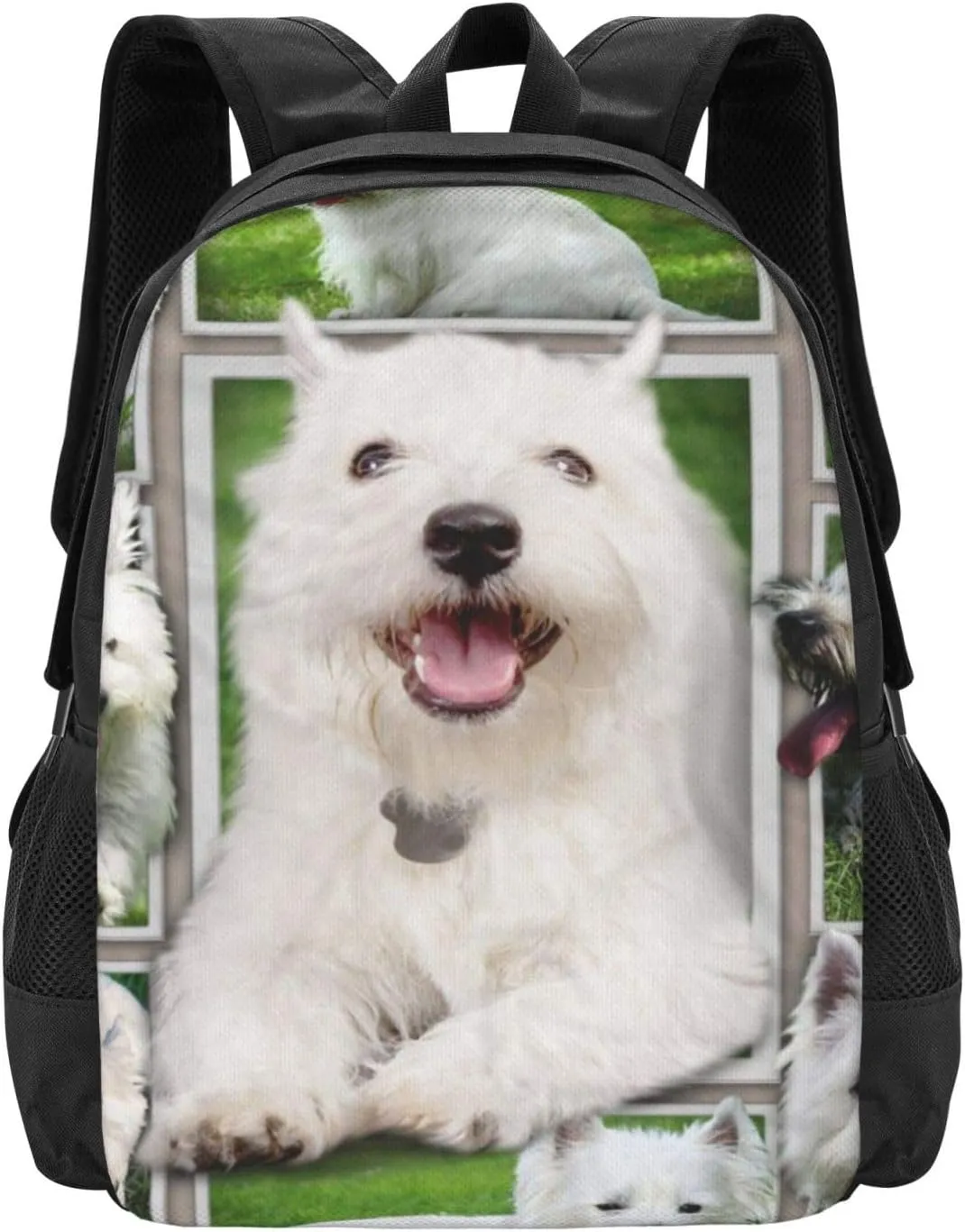 West Highland White Terrier Carry on Backpack, Extra Large Travel Backpack Work Bag for Men and Women, Water Resistant Lightweight Daypack for Flight 40L