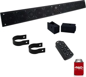 Wet Sounds Stealth 10 Ultra HD Black   UTV Mounting Kit, Slider Bracket and Round 1.5" Tube clamp
