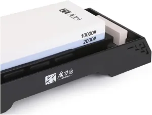 Whetstone Knife Sharpening Stone 2 Side Grit 240/2000、1000/6000、2000/10000 Waterstone Combination Corundum Whetstone Knife Sharpening Stone/Double Two-Sided Knife Waterstone (TG8120)