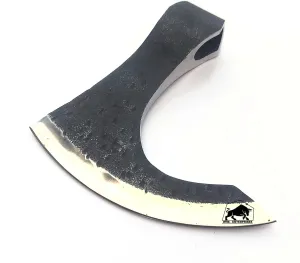 WHS201 Viking Axe Head, Custom Hand Forged Viking Axe Real Head, Tomahawk Viking Hatchet Beared Camping Axe Blade, 5160 HIGH Carbon Steel Blade, Viking Gift for Him - Christmas Gift (Real Viking)