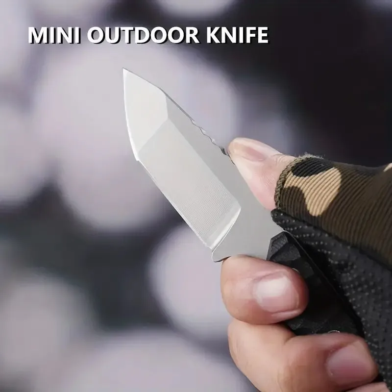Wild West Survivalist: Multi-Function Knife with Built-In Flint, Compass, and Mirror