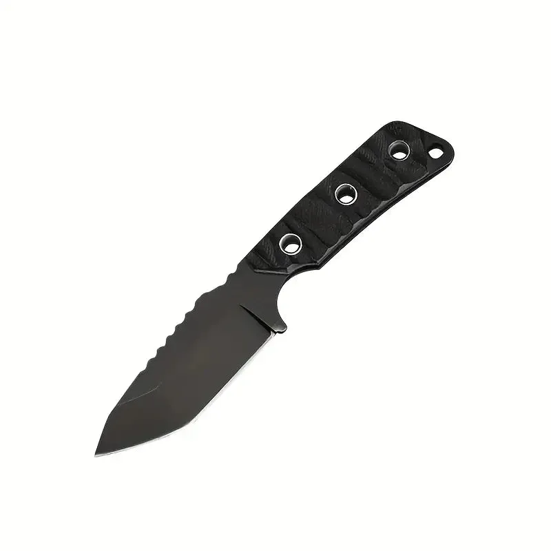 Wild West Survivalist: Multi-Function Knife with Built-In Flint, Compass, and Mirror