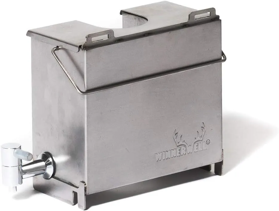 Winnerwell Water Tank Medium | Compatible with Medium Size Winnerwell Wood Burning Tent Stoves | Durable 304 Stainless Steel