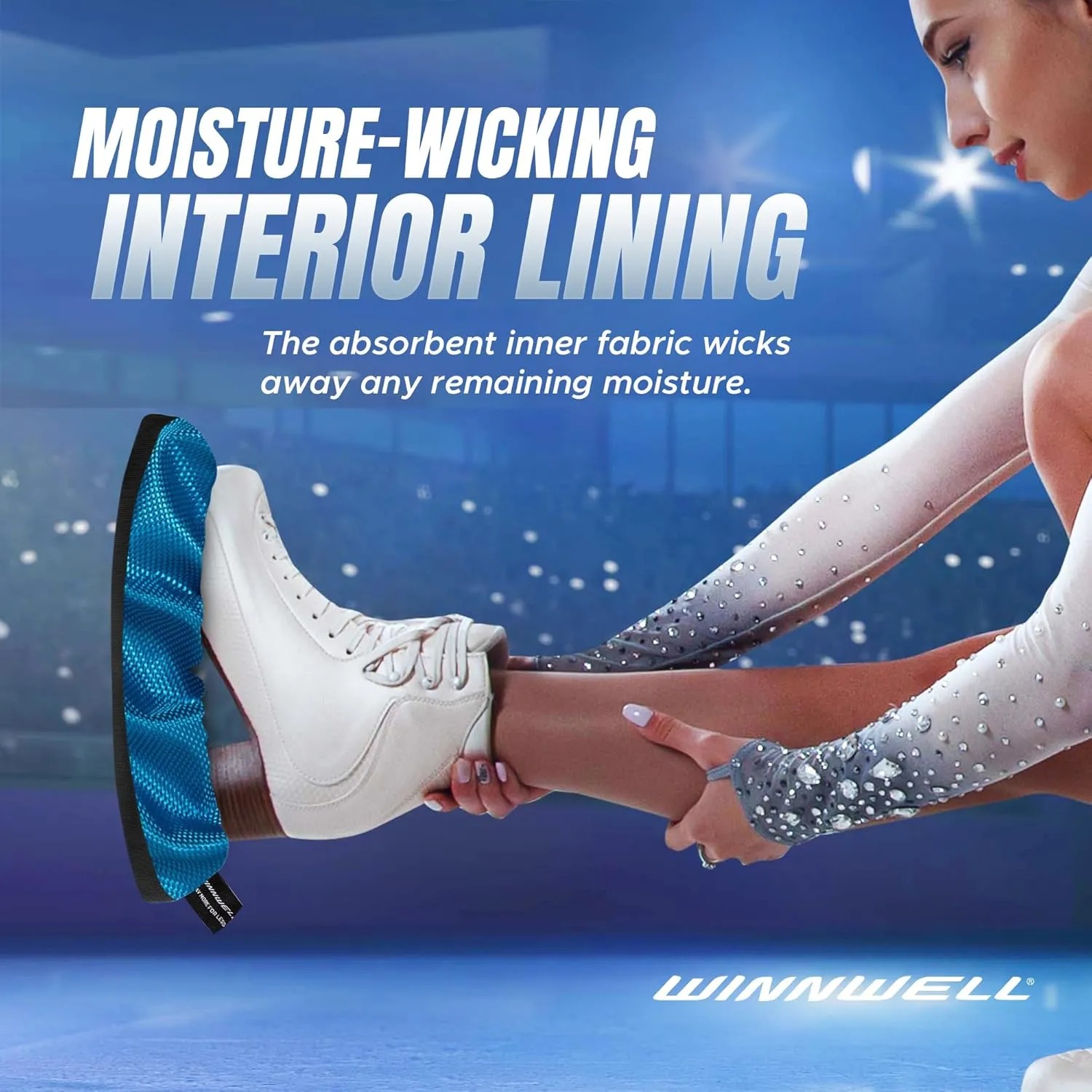 Winnwell Premium Skate Guards Protective, Cut-Resistant, Water-Resistant Covers for Ice Hockey and Figure Skates