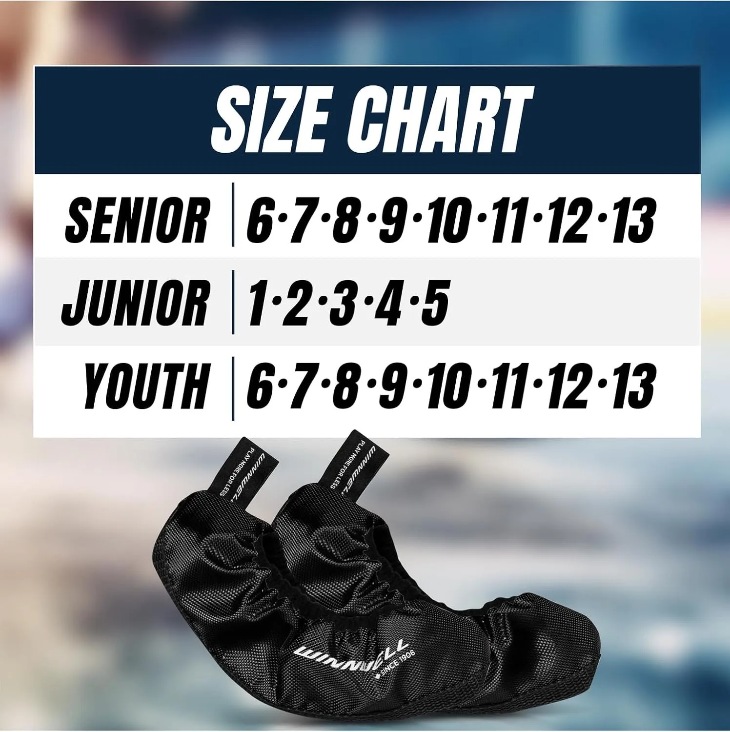 Winnwell Premium Skate Guards Protective, Cut-Resistant, Water-Resistant Covers for Ice Hockey and Figure Skates