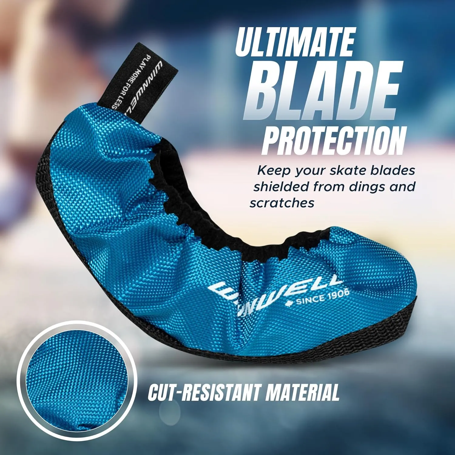 Winnwell Premium Skate Guards Protective, Cut-Resistant, Water-Resistant Covers for Ice Hockey and Figure Skates