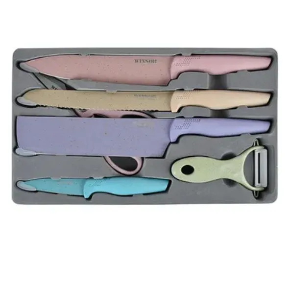 Winsor 6Pcs Knife Set Multicolour
