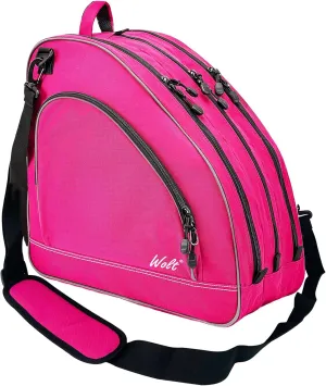 WOLT Ice Skate Bag - Roller Skate Bag, Inline Skate Bag with Adjustable Shoulder Strap for Both Youth and Adults.