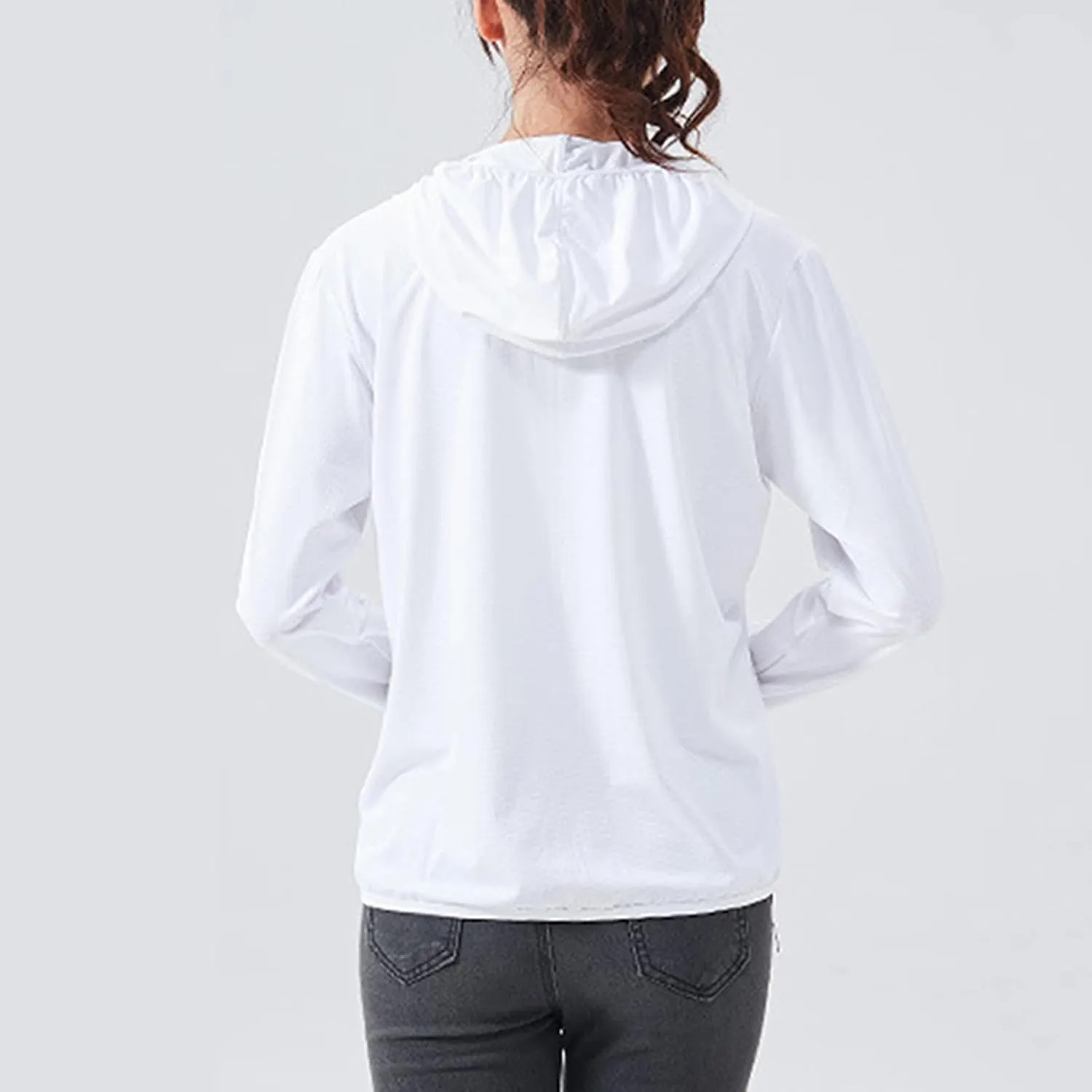Women Long Sleeve T Shirts Upf 50  Uv Protection Shirts for Women Sun Protection Ice Silk Fishing Performance Jacket