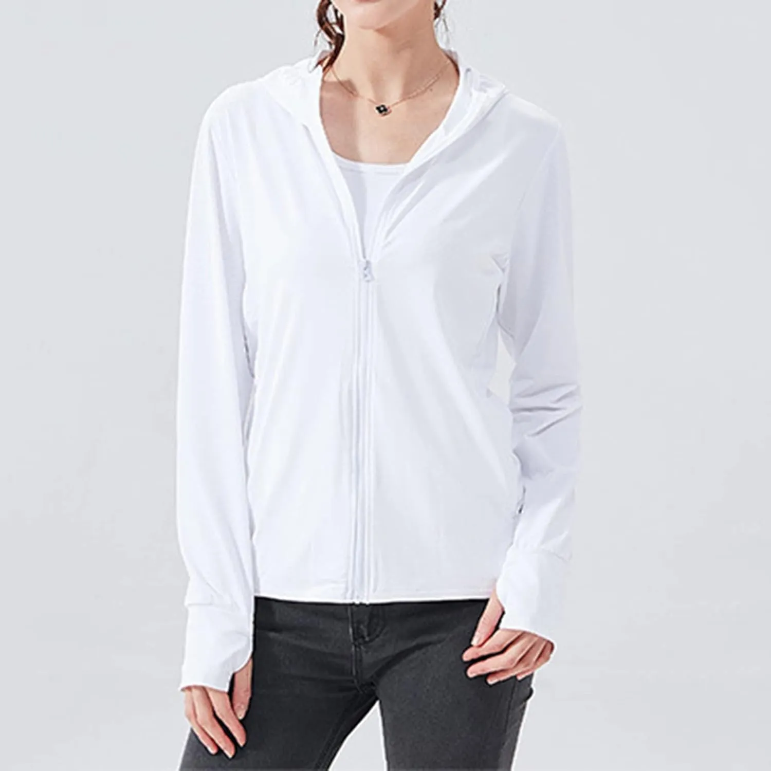 Women Long Sleeve T Shirts Upf 50  Uv Protection Shirts for Women Sun Protection Ice Silk Fishing Performance Jacket