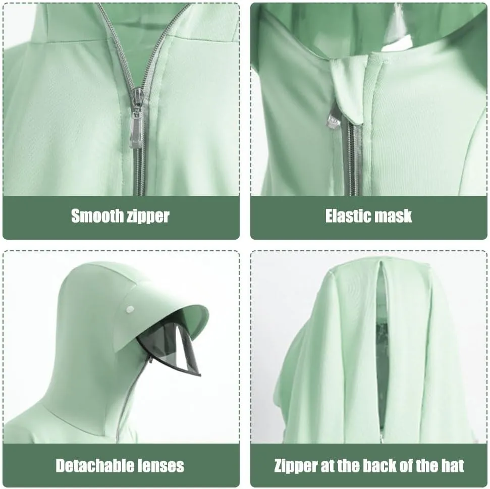 Women's Anti-UV Shirt Hooded Jacket Sun Protection Long Sleeve Shawl,Ice Silk Quick Drying Sweatshirt