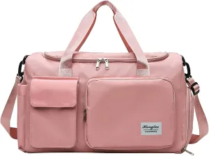 Womens Gym Bag with Shoes Compartment,28L Duffel Bag Men,Waterproof Gym Duffle Bag for Workout Travel Yoga Sports
