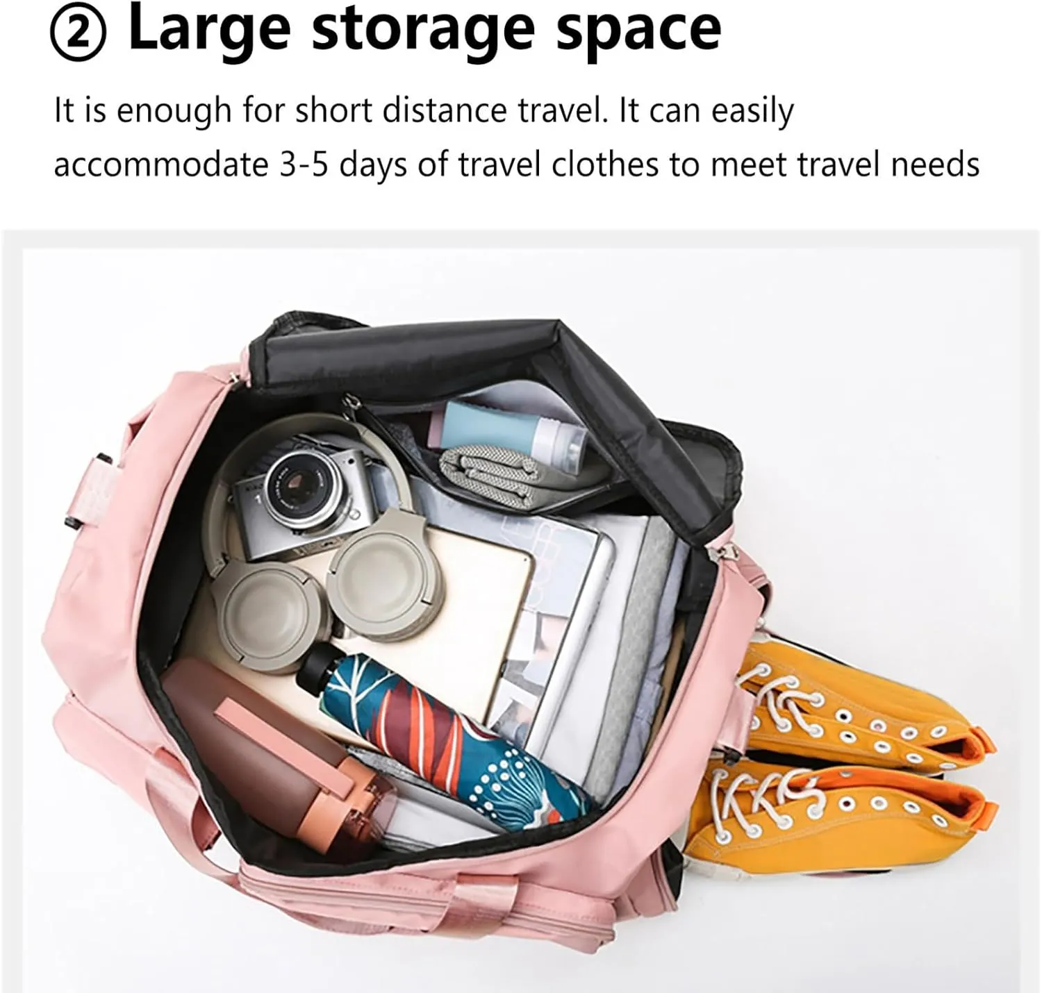 Womens Gym Bag with Shoes Compartment,28L Duffel Bag Men,Waterproof Gym Duffle Bag for Workout Travel Yoga Sports