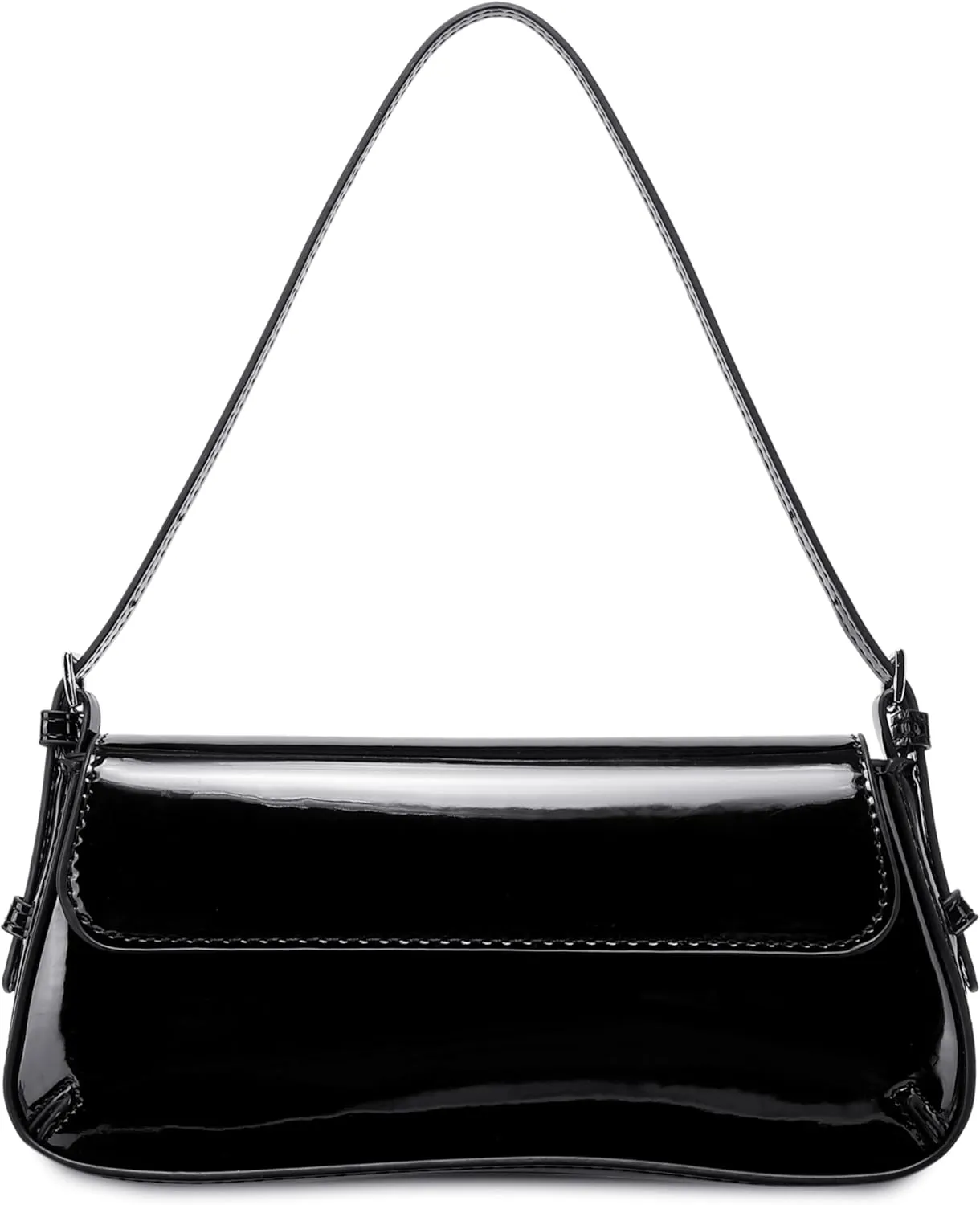 Women's Small Retro Vintage Vegan Leather Flap Shoulder Bag