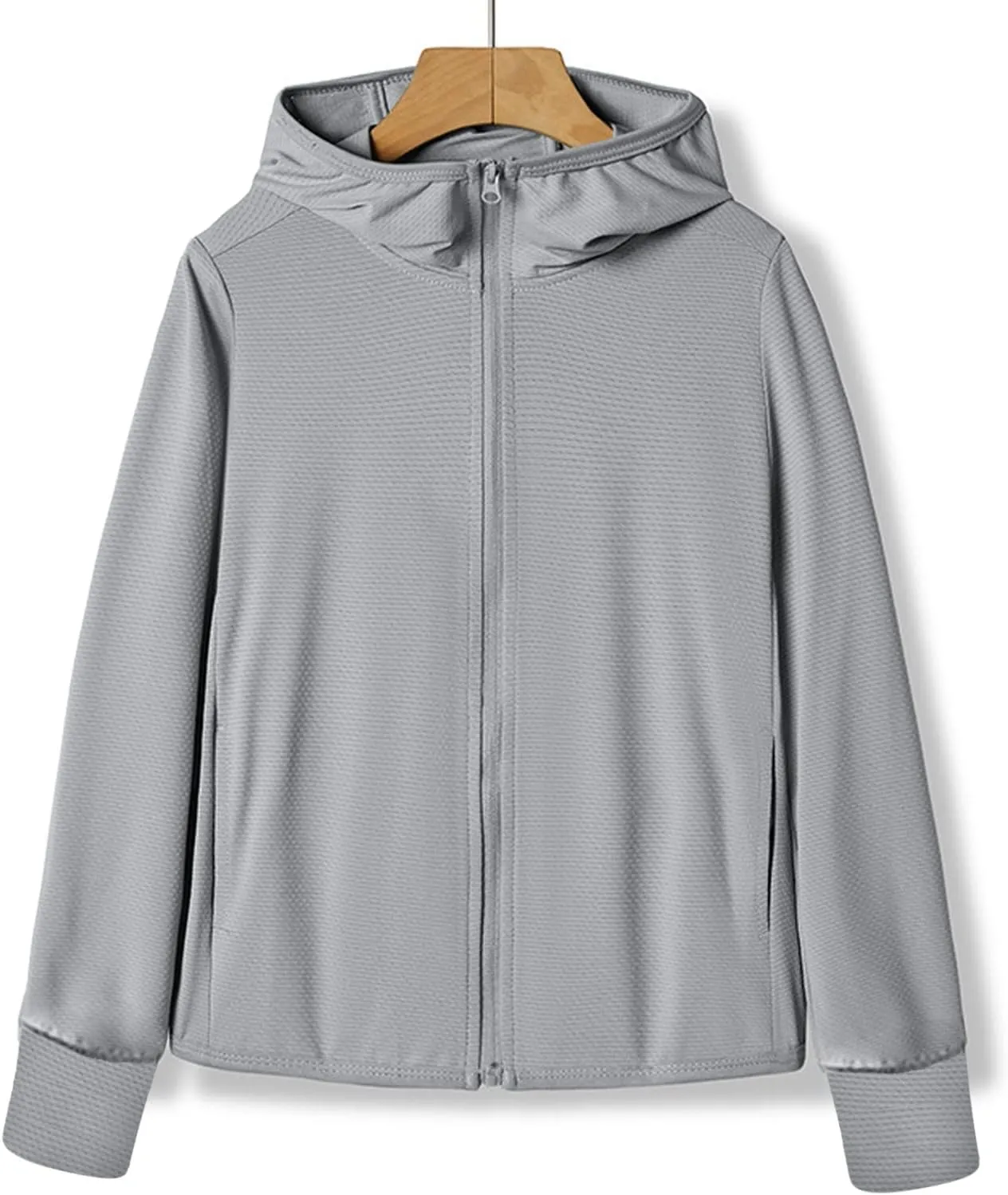 Womens Spf Uv Protection Jacket Light Shirts Sun Protection Knitted Hiking Fishing Workout Blouses for Womens Zipper