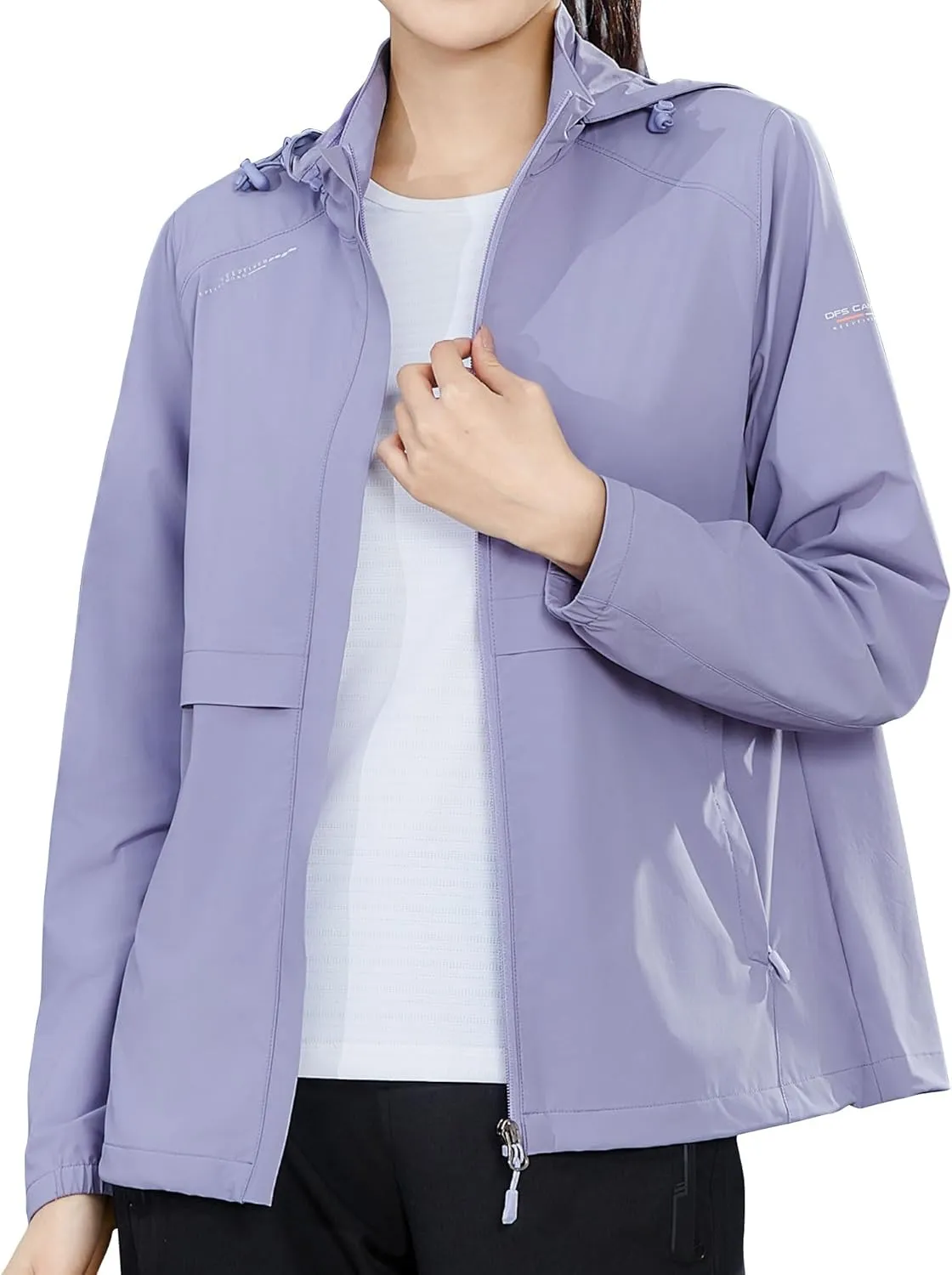 Women's UV Protection Zip-Up Jacket Moisture-Wicking for Tennis Golf Summer Sports
