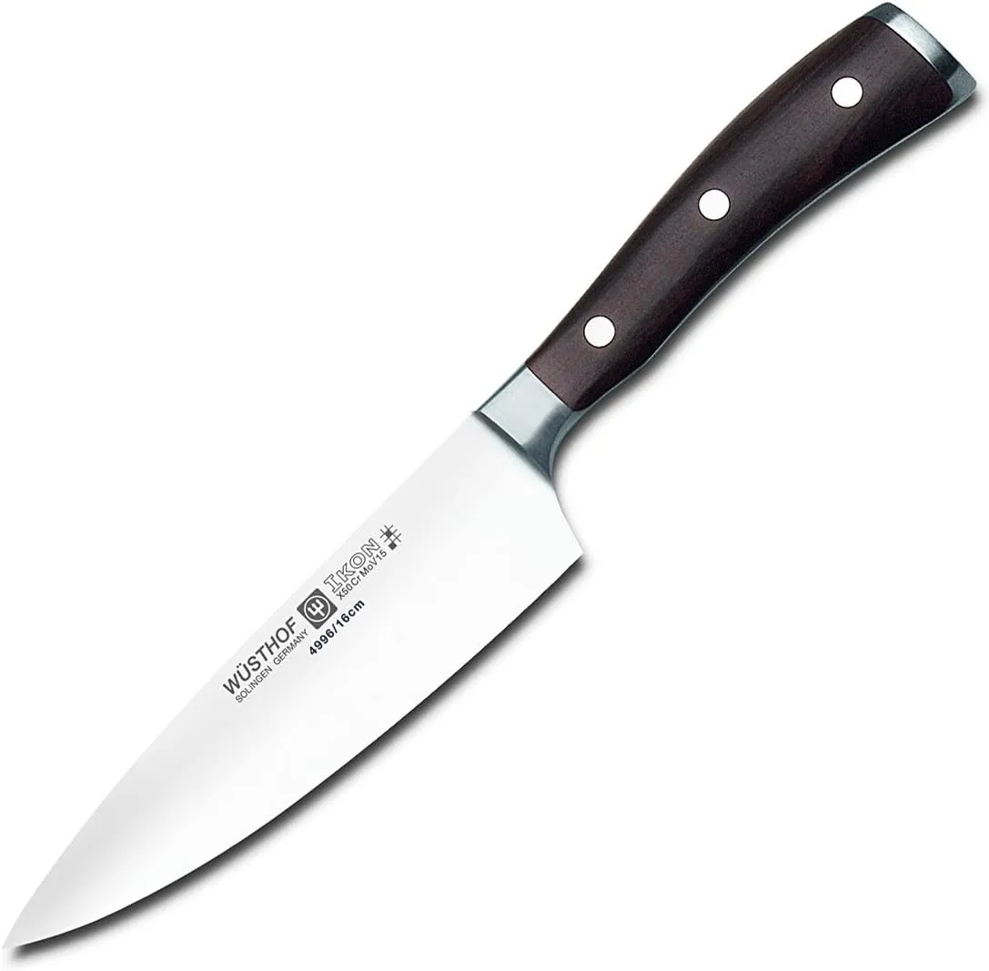 Wusthof Ikon 6-Inch Cook's Knife with Blackwood Handle 4996/16