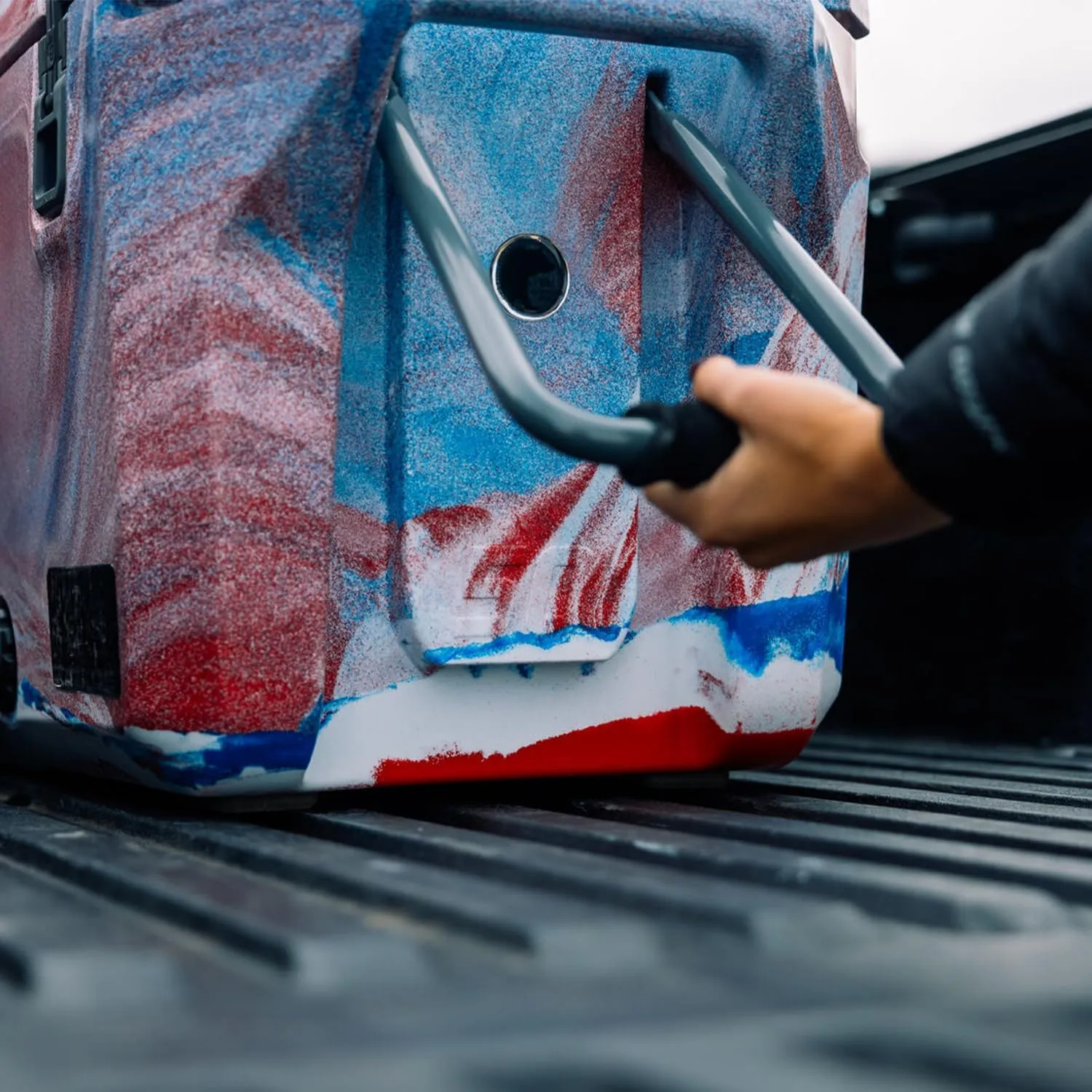 Wyld Gear 50qt Freedom Series Cooler with Wheels – Durable, High-Performance Ice Retention, Portable with Tow-and-Stow Handle – Ideal for Outdoor Adventures, Tailgating, and Camping