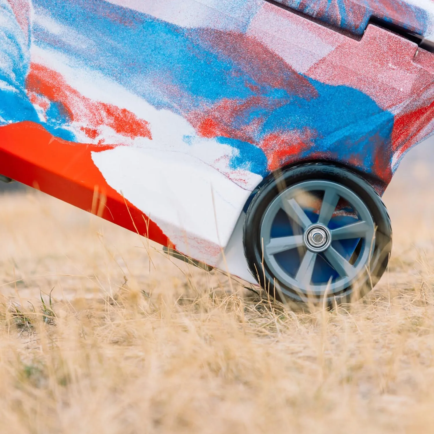 Wyld Gear 50qt Freedom Series Cooler with Wheels – Durable, High-Performance Ice Retention, Portable with Tow-and-Stow Handle – Ideal for Outdoor Adventures, Tailgating, and Camping