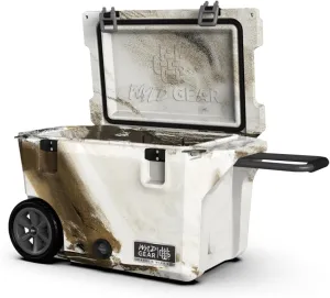 Wyld Gear 50qt Freedom Series Cooler with Wheels – Durable, High-Performance Ice Retention, Portable with Tow-and-Stow Handle – Ideal for Outdoor Adventures, Tailgating, and Camping