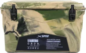 Xspec 60 Qt XL Roto Molded High Performance Camping Cooler Ice Chest | Extra Large Pro Tough Durable Outdoor Overland Rotomolded Hard Cooler