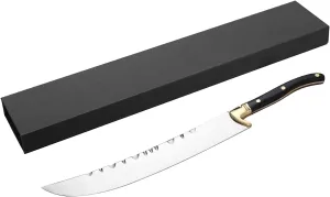 XuSha Champagne Saber Champagne Sword Wine Knife Bottle Opener Wood Handle with Gift Box (Black handle   Gift Box)