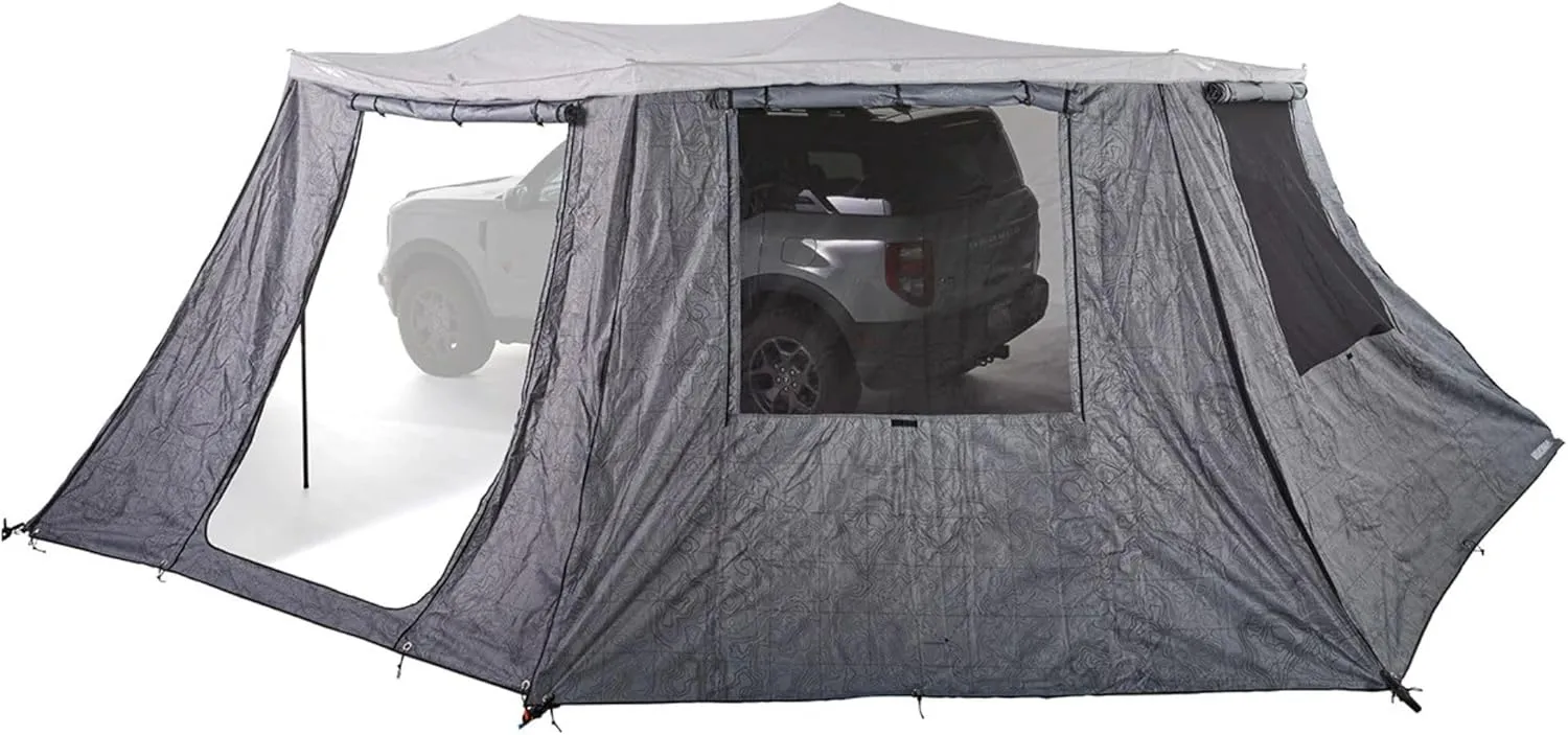 Yakima OverNOut 270 XL RH Full Wall Kit Awning Accessory with Door Panel, Zips onto Any Section of Awning for Added Protection from Sun or Weather