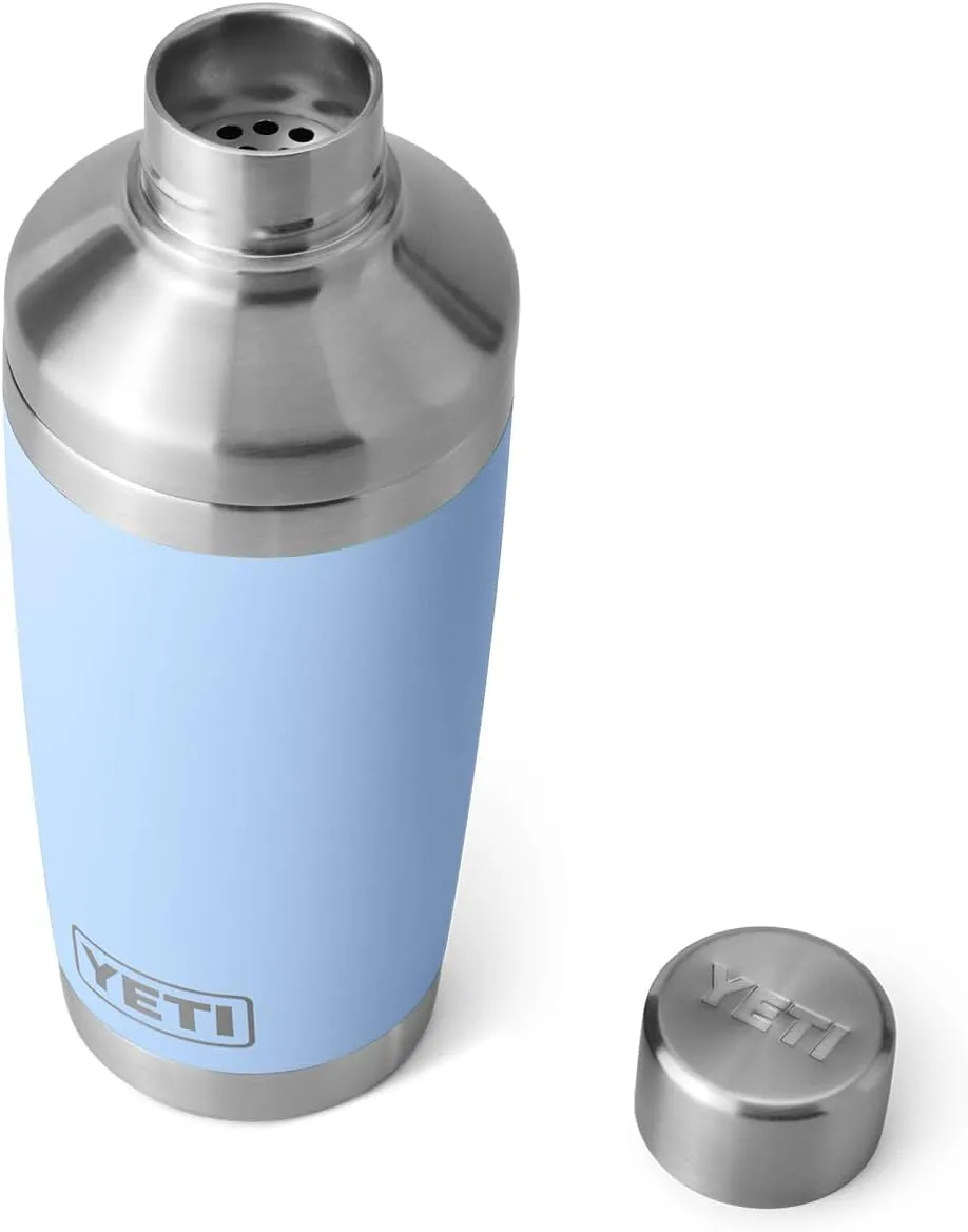 YETI Rambler 20 oz Cocktail Shaker, Stainless Steel, Vacuum Insulated, Big Sky Blue