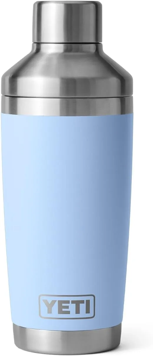 YETI Rambler 20 oz Cocktail Shaker, Stainless Steel, Vacuum Insulated, Big Sky Blue
