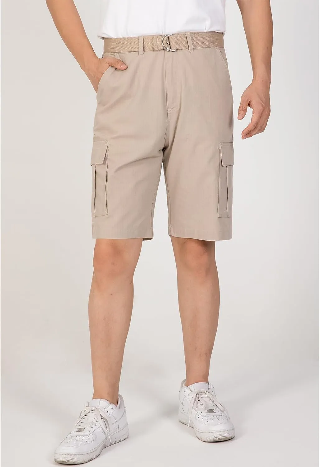 ZENTHACE Men's Ripstop Cargo Shorts Lightweight Casual Summer Outdoor Shorts with 7 Pockets and Belt,10'' Inseam