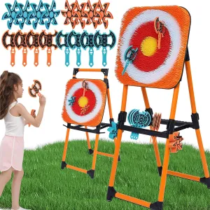 ZoLLa Axe Throwing Game for Backyard-with 8 Throwing Axe & 8 Throwing Stars,23.6in Foldable Target,Yard & Outdoor Games for Adults and Family